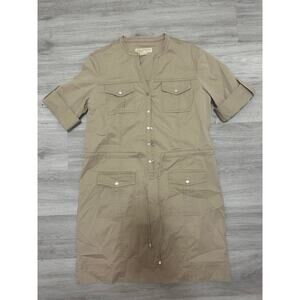 MICHAEL Michael Kors Beige Utility Mini Dress